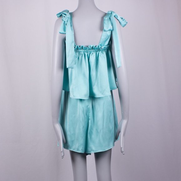 ELOQUII Tie Shoulder Cami & Swing Shorts Set Size 14/16 - Gently Worn - Picture 3 of 6